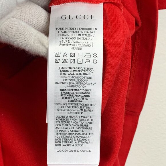 NWT Gucci Band T-shirt In Red Size M - Picture 13 of 16